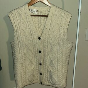 Blarney Woollen Mills 100% Wool Sweater Vest